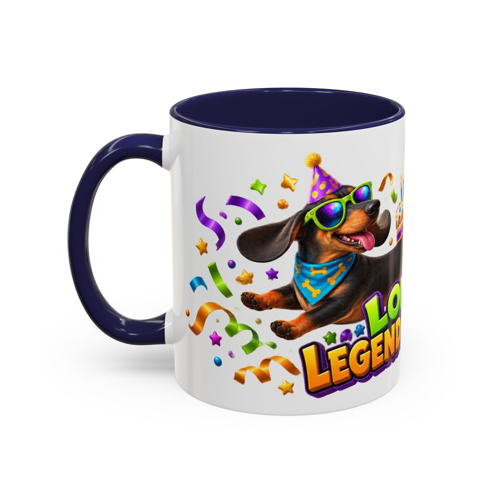 Long Dog Legendary Birthday Dachshund White Mug