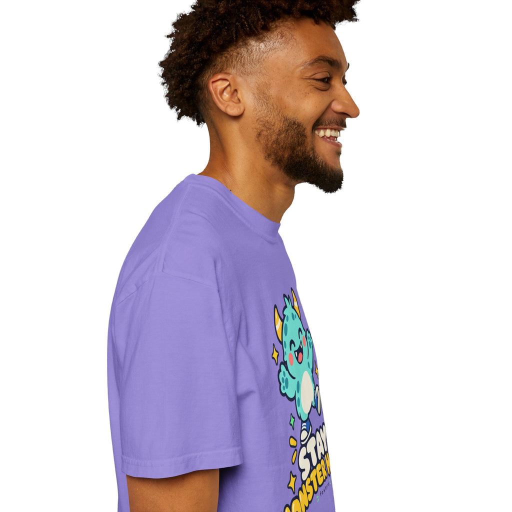 Stay Monster Happy – Cute Monster Graphic T-Shirt