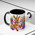 Hop Into Your Birthday White Mug – Cute Kangaroo Birthday Cup, Colorful Fun Party Gift