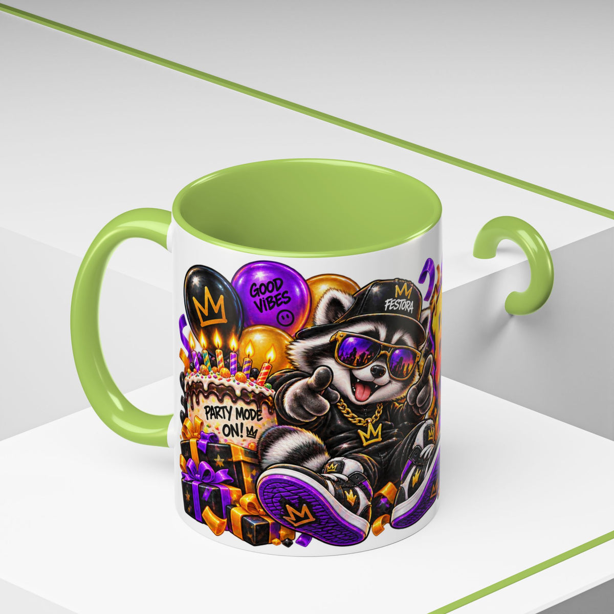 Festora Raccoon Birthday Mug – Birthday After Dark Coffee Cup