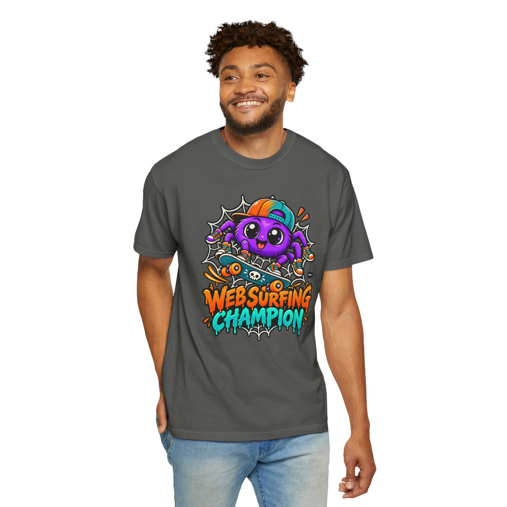 Web Surfing Champion – Cute Halloween Spider T-Shirt