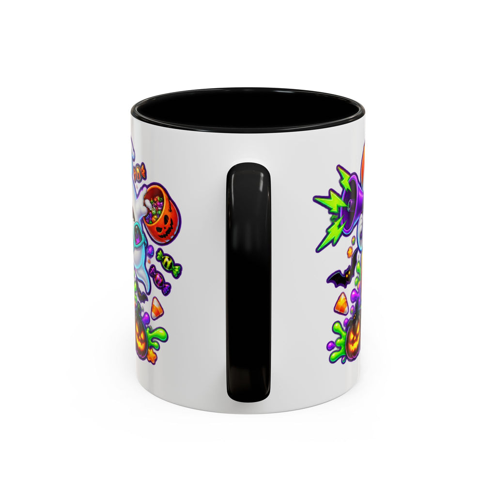 No Rest for the Boo Crew Crazy Ghosts Halloween White Mug