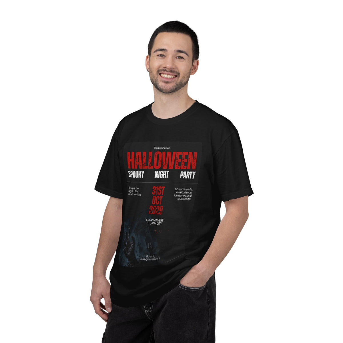 Halloween Spooky Night Party T-Shirt — 31st Oct Horror Poster Tee