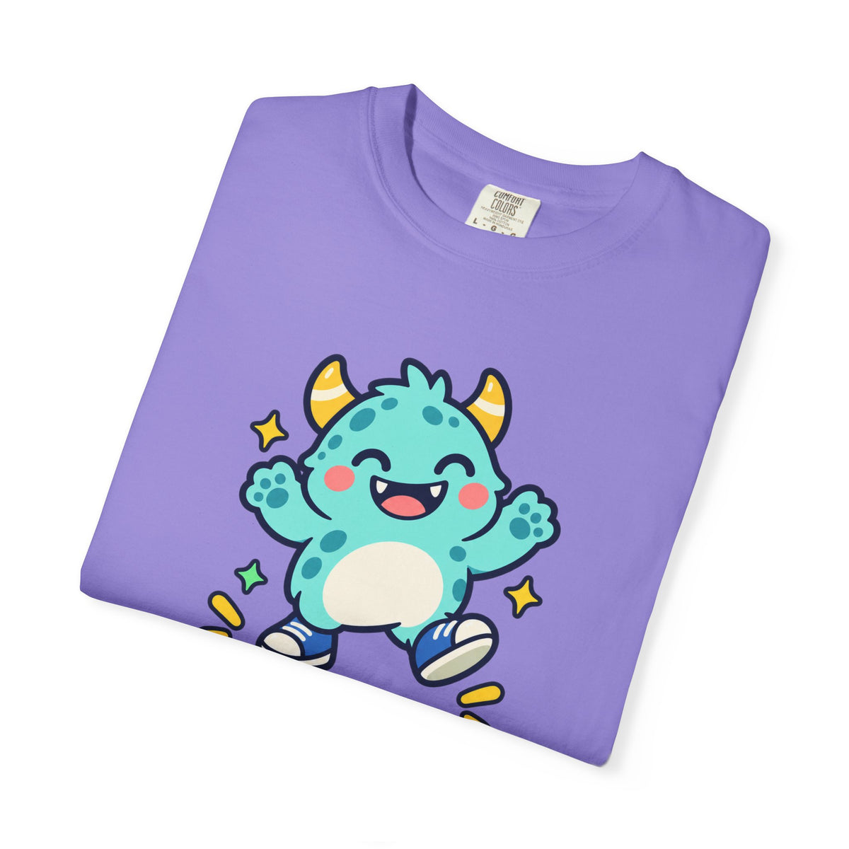 Stay Monster Happy – Cute Monster Graphic T-Shirt