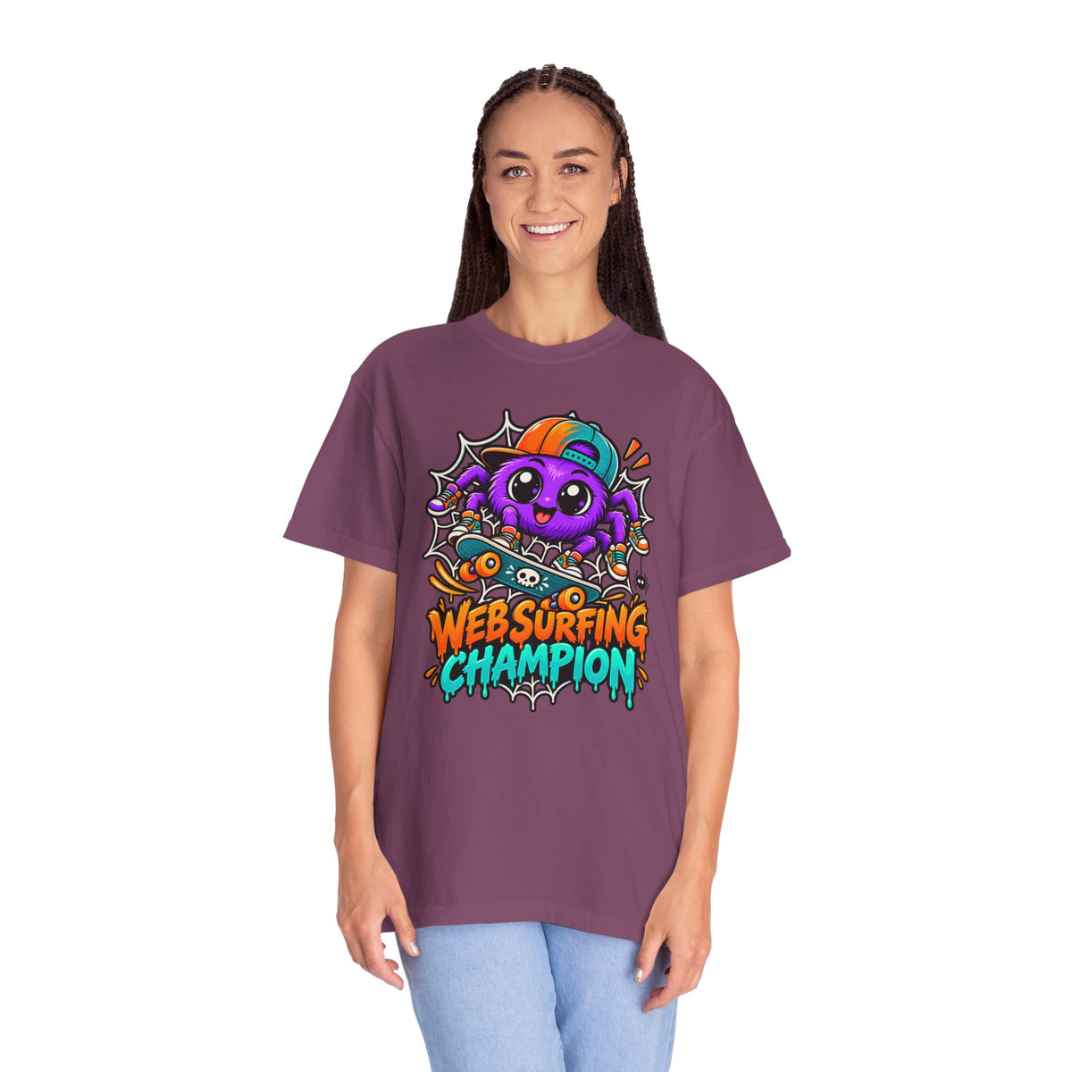 Web Surfing Champion – Cute Halloween Spider T-Shirt