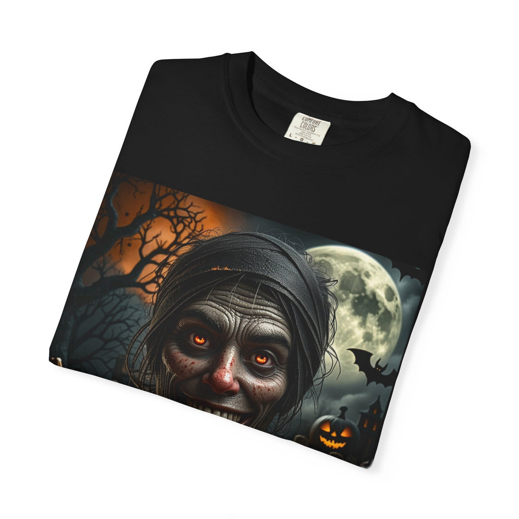Halloween Creepy Ghoul T-Shirt – “I’m Just Here for the Boo’s” Graphic Tee