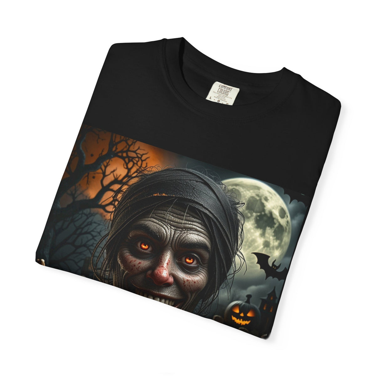 Halloween Creepy Ghoul T-Shirt – “I’m Just Here for the Boo’s” Graphic Tee