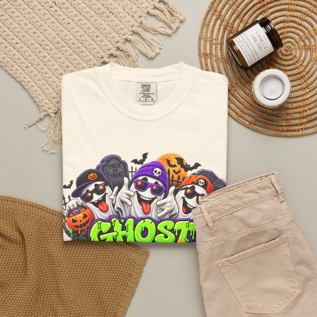 Ghost Gang Halloween T-Shirt – Funny Colorful Ghost Graphic Tee