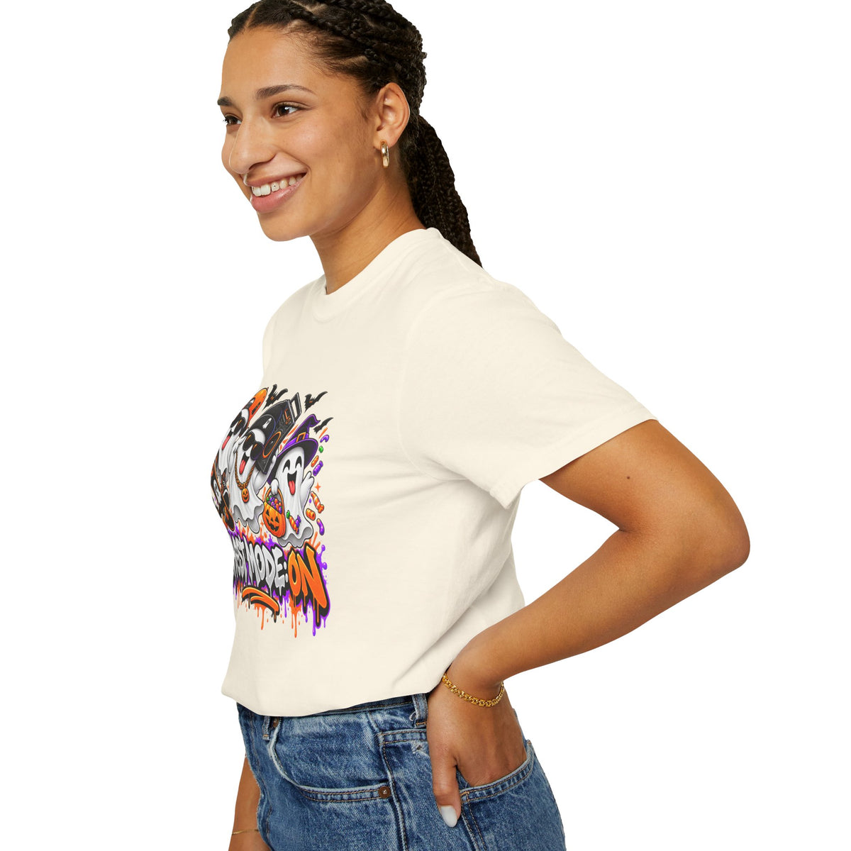 Ghost Mode: ON – Halloween Ghosts Graphic T-Shirt