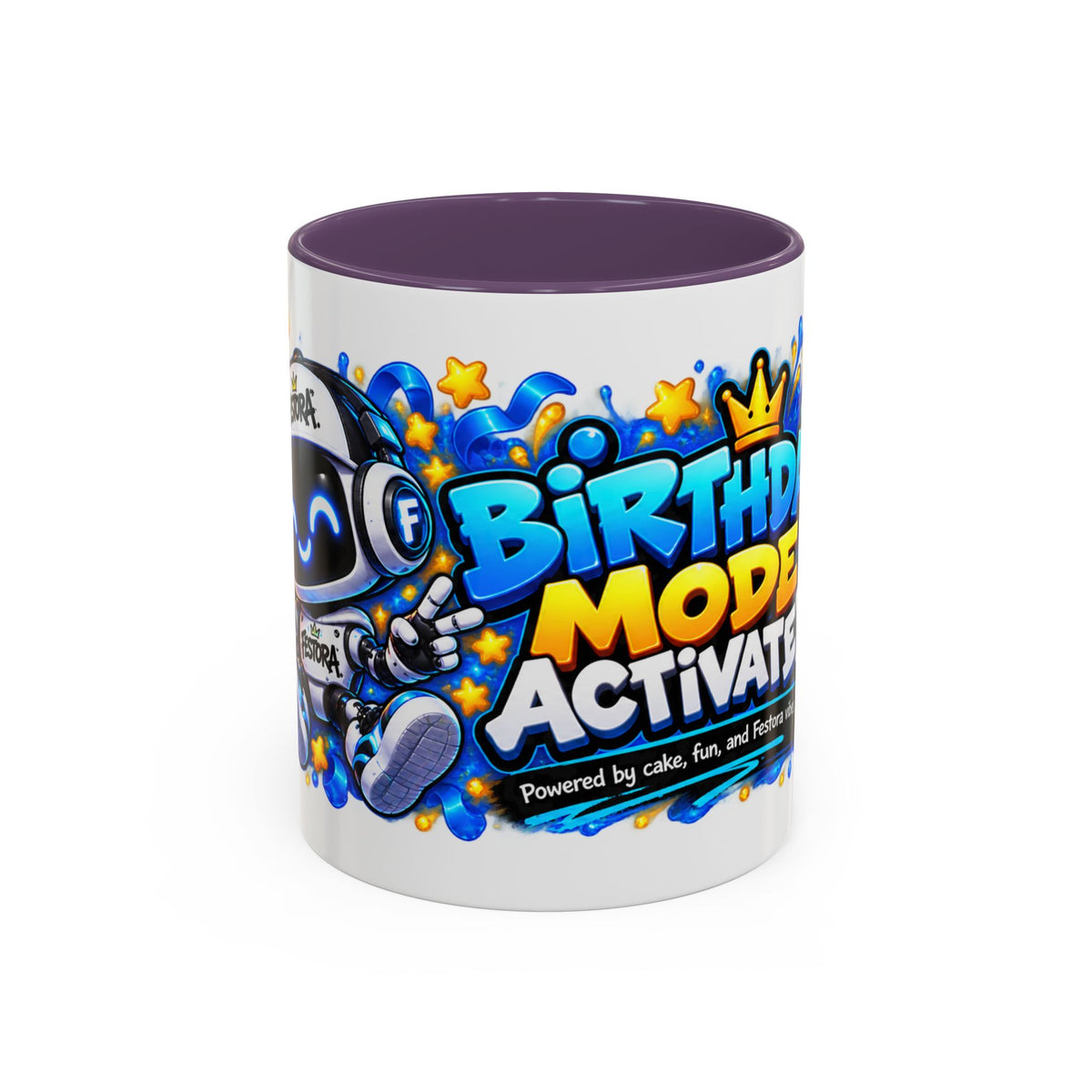Festora Bot Birthday Mug – Birthday Mode Activated Robot Coffee Cup