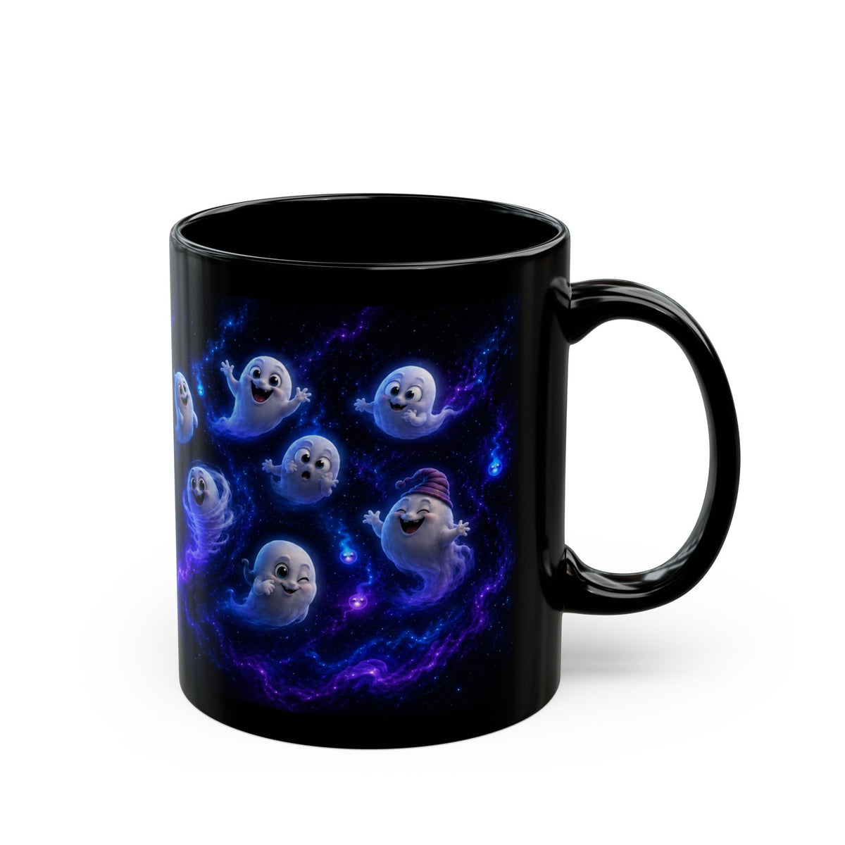 Ghost Galaxy Mug — Cute Space Spirit Coffee Cup (11oz, 15oz)