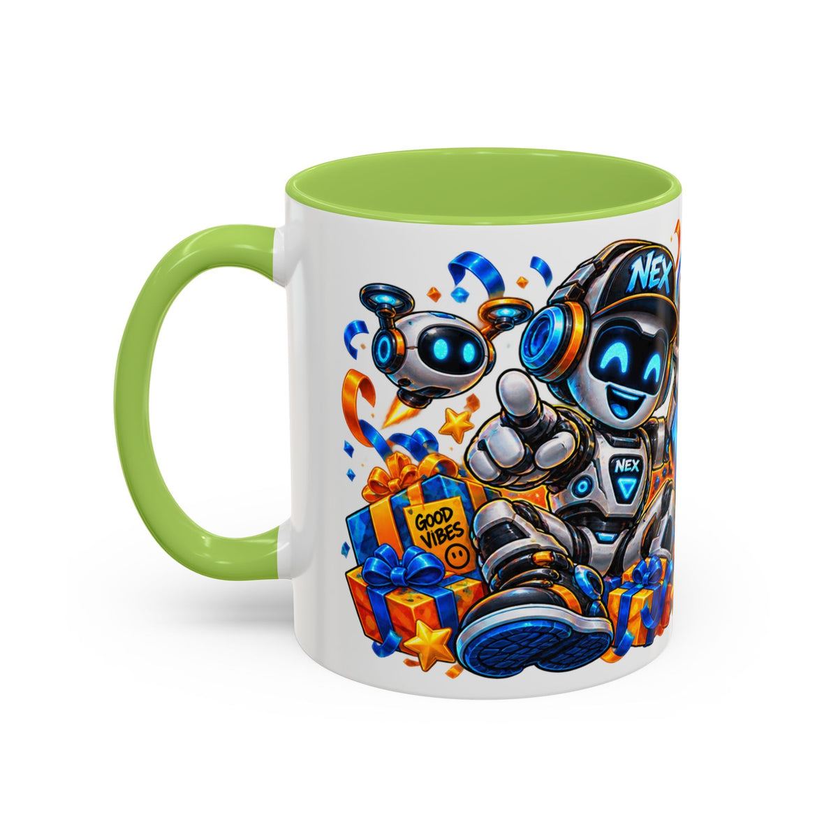Festora Robot Birthday Mug – Birthday Mode Activated Coffee Cup