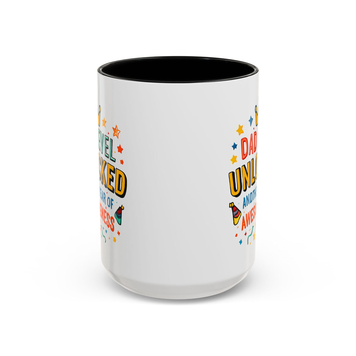 Dad Level Unlocked Coffee Mug – Funny Father’s Day 11/15oz Accent Mug