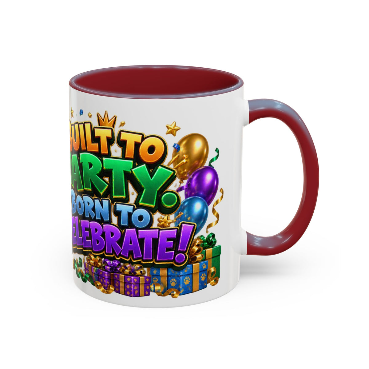 Built to Party English Bulldog Birthday White Mug
