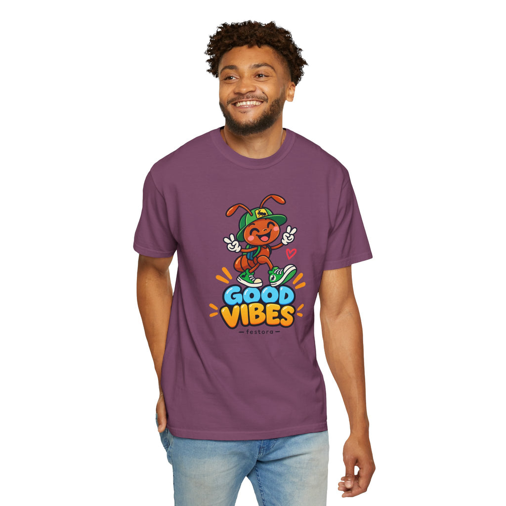 Good Vibes – Happy Ant Graphic T-Shirt