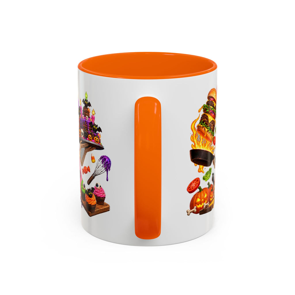 Bone Appetit Skeleton Chefs Halloween White Mug