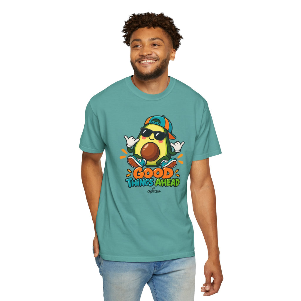 Good Things Ahead Avocado Graphic T-Shirt | Festora Everyday