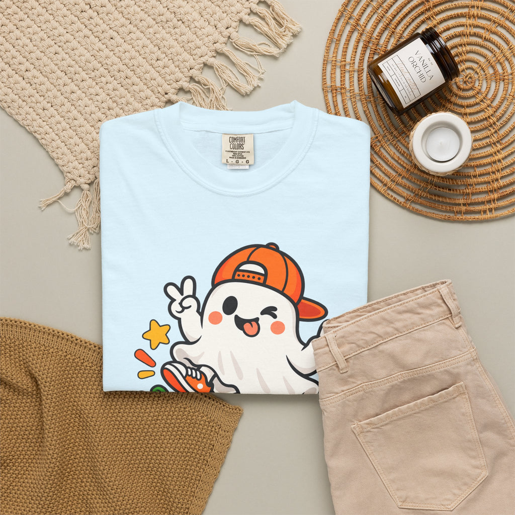 Just Boo It Halloween T-Shirt | Cute Skater Ghost Graphic Tee
