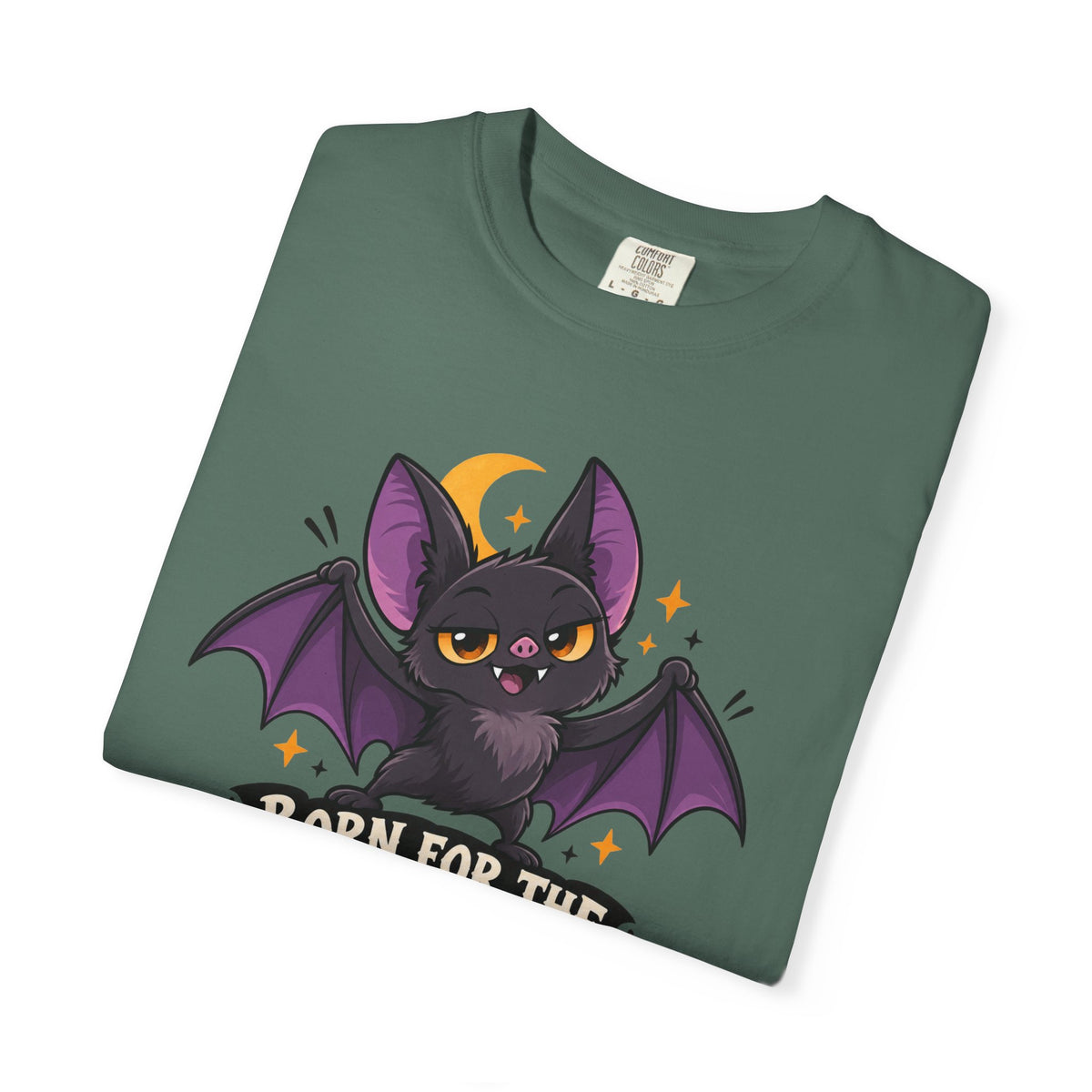 Born for the Night Shift – Cute Halloween Bat T-Shirt