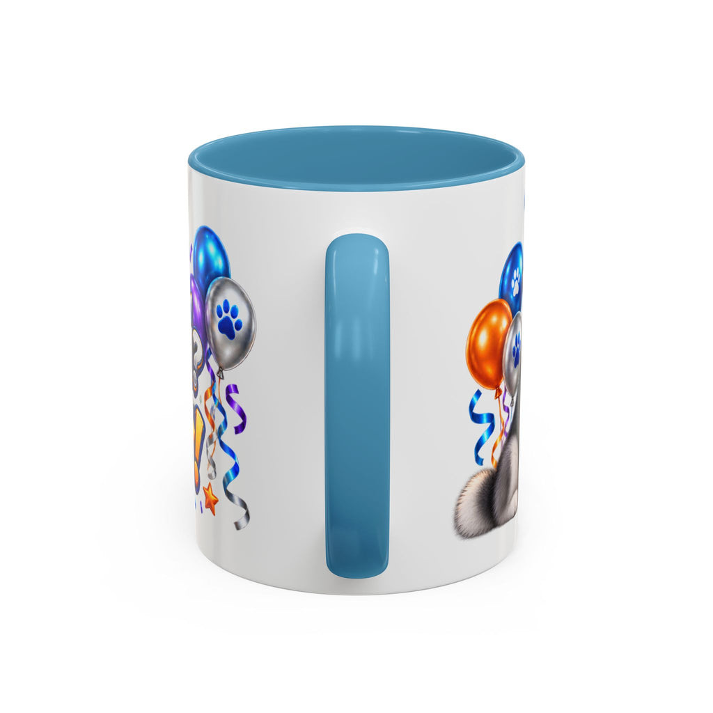Howl Old Am I Siberian Husky Birthday White Mug