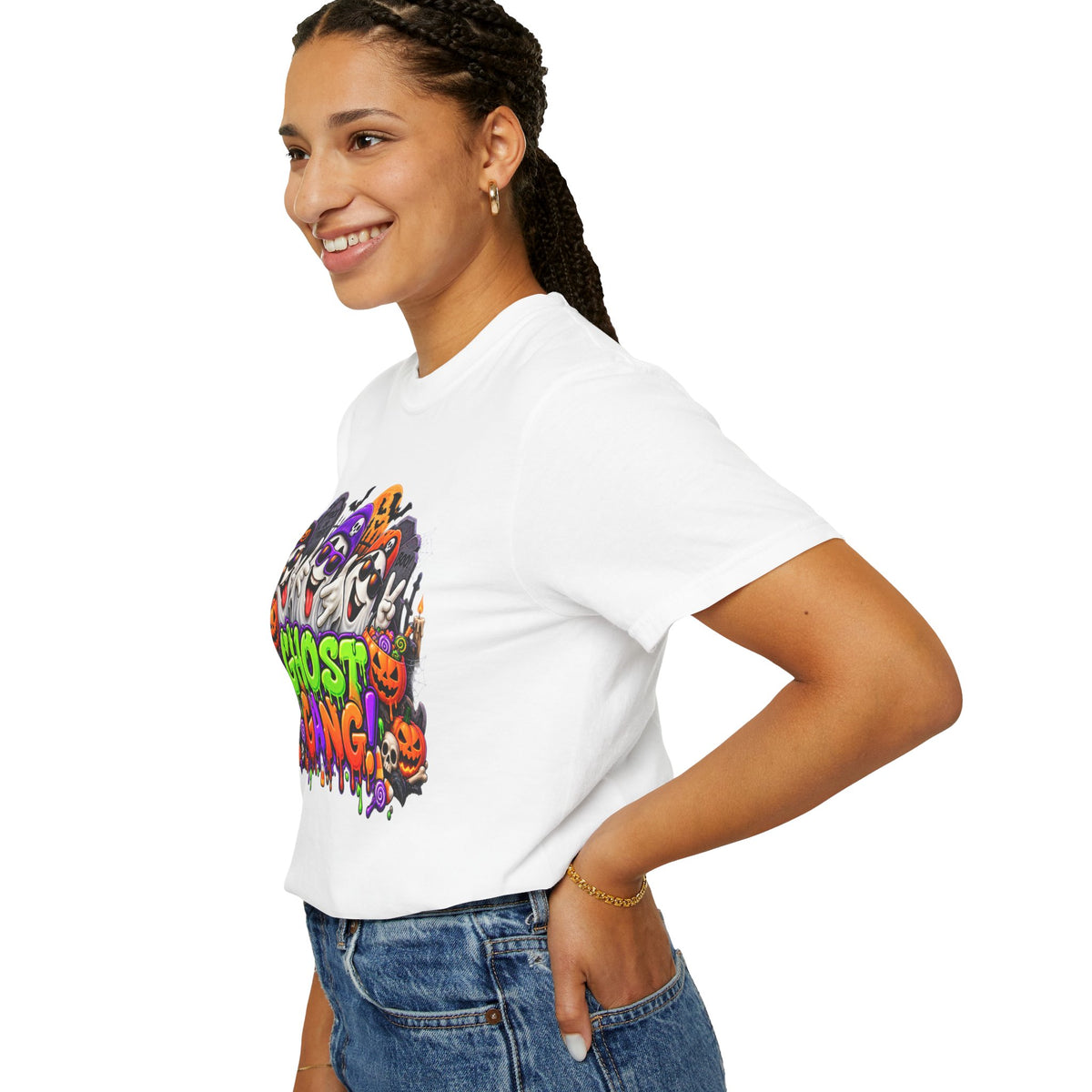 Ghost Gang Halloween T-Shirt – Funny Colorful Ghost Graphic Tee