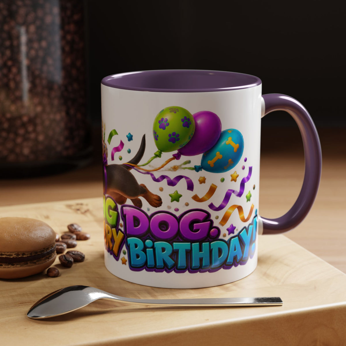 Long Dog Legendary Birthday Dachshund White Mug