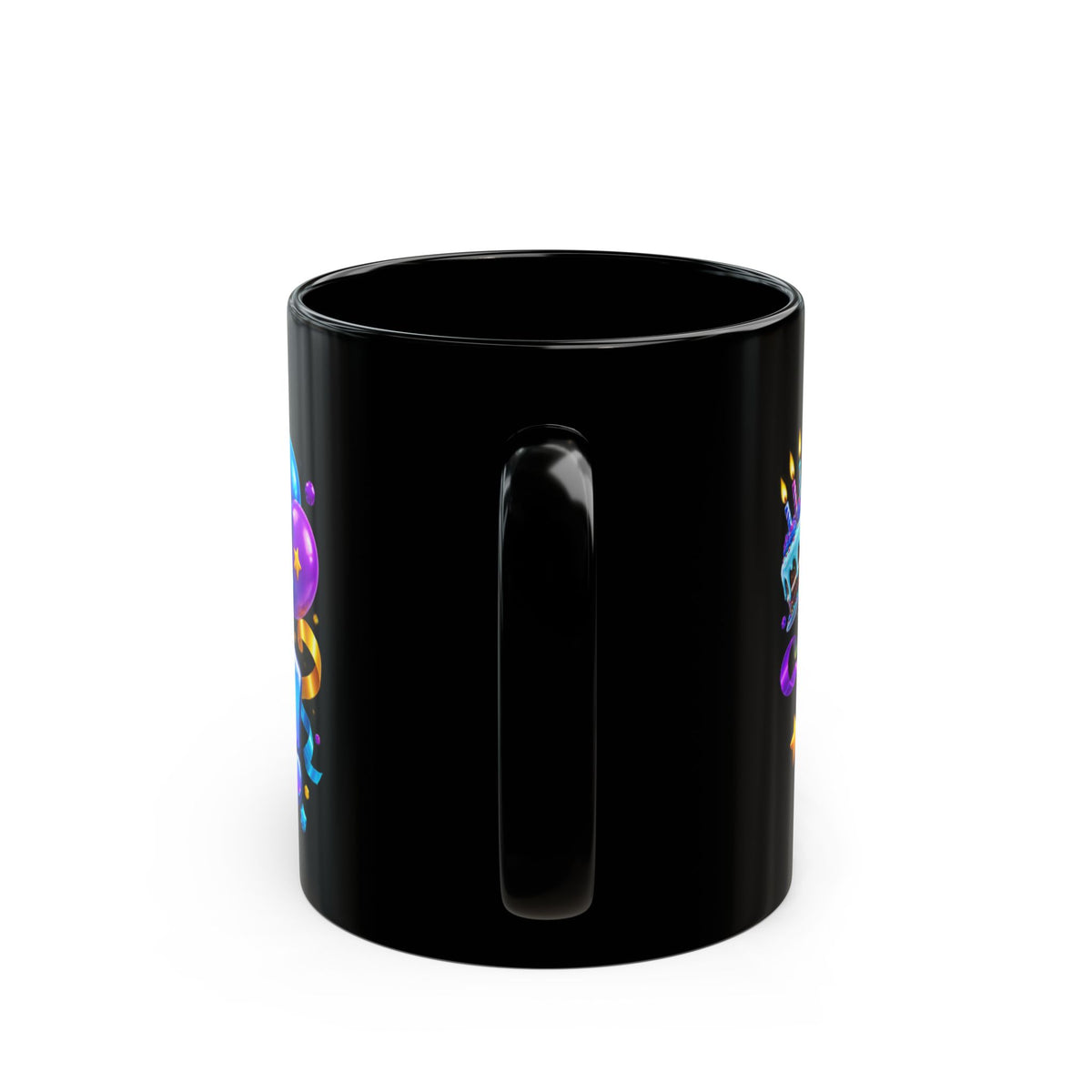 Another Year Cooler Penguin Birthday Black Mug