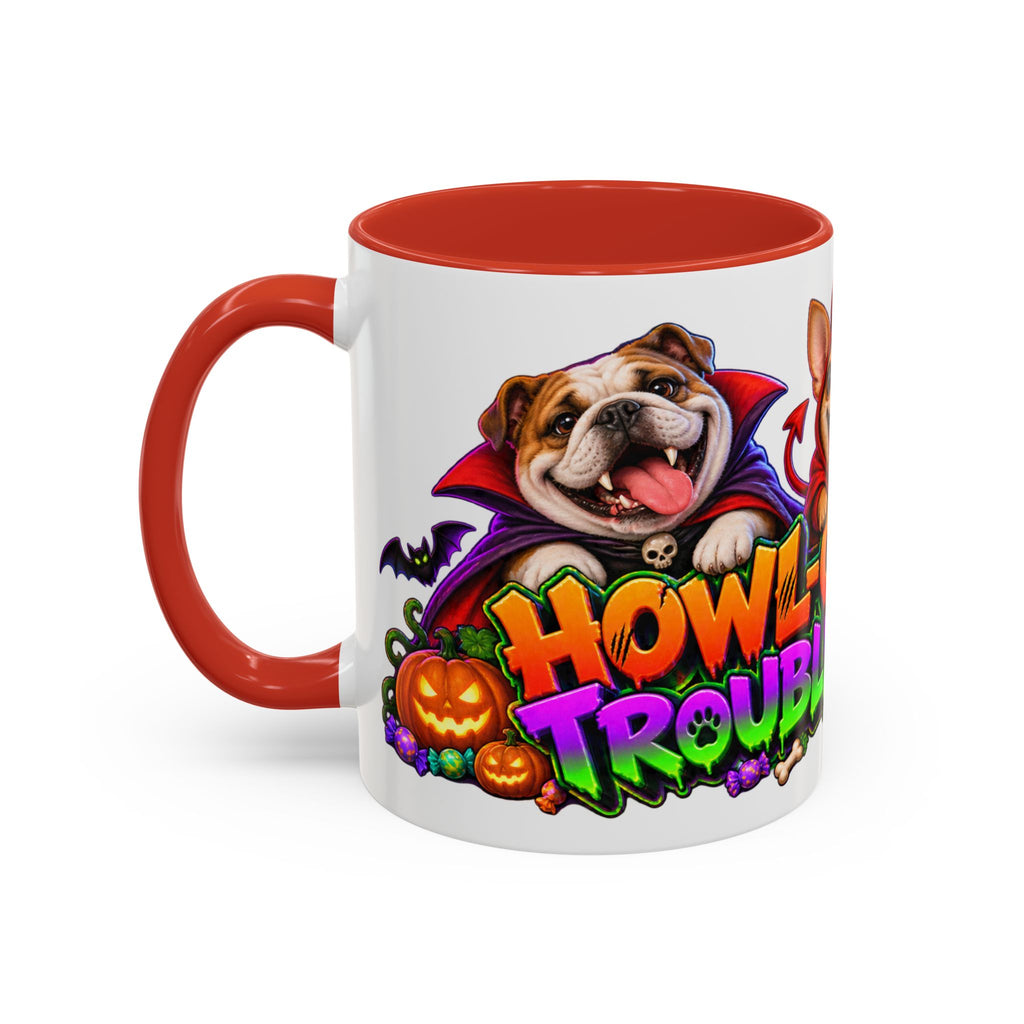 Howl-O-Ween Troublemakers Costume Dogs Halloween White Mug