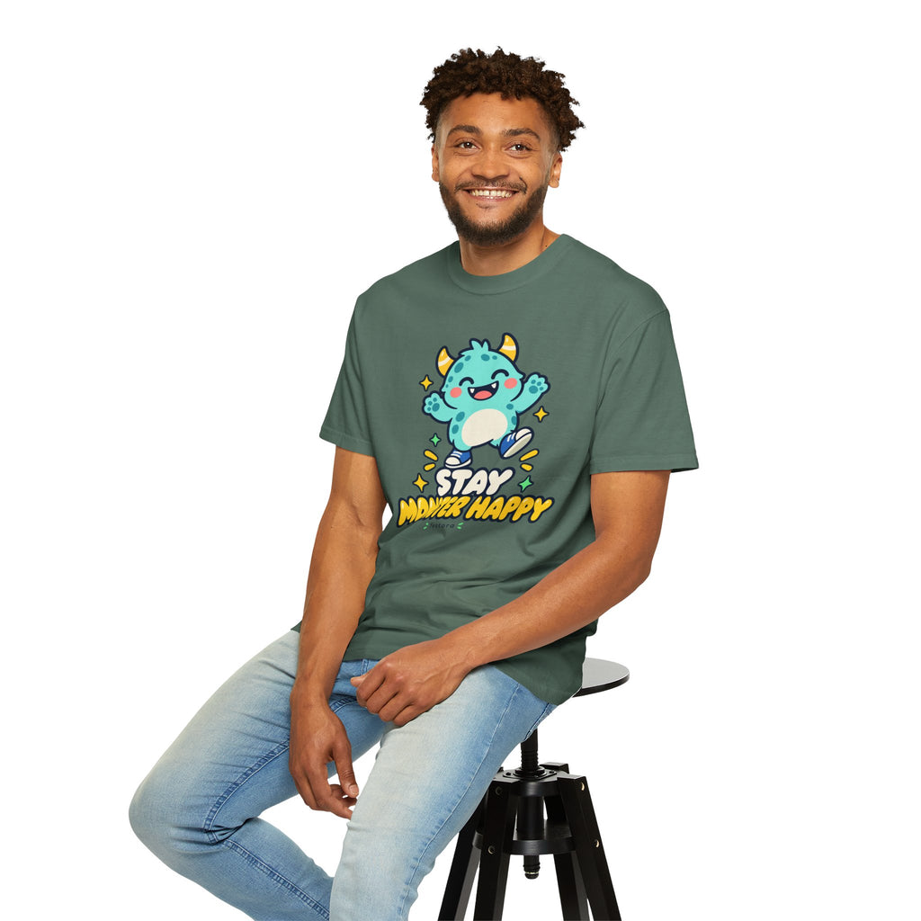 Stay Monster Happy – Cute Monster Graphic T-Shirt