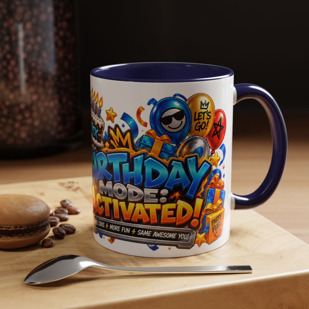 Festora Robot Birthday Mug – Birthday Mode Activated Coffee Cup