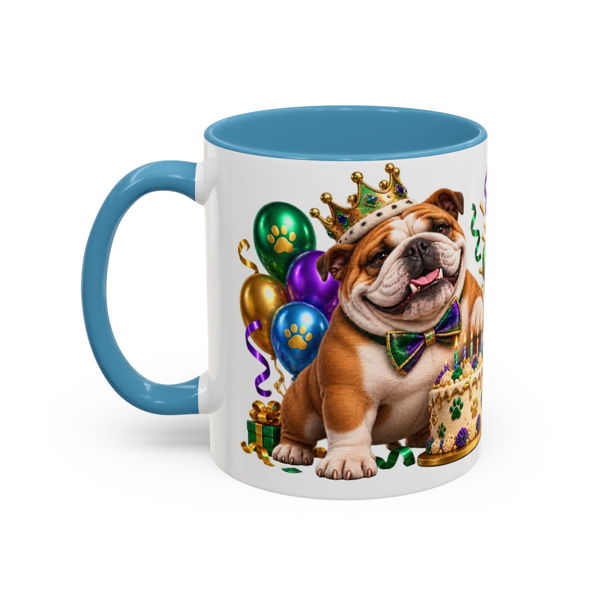 Built to Party English Bulldog Birthday White Mug
