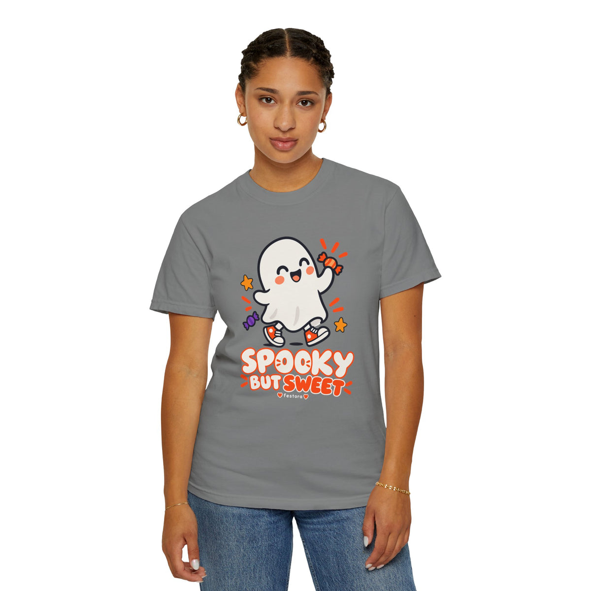 Spooky but Sweet Ghost T-Shirt | Cute Halloween Graphic Tee