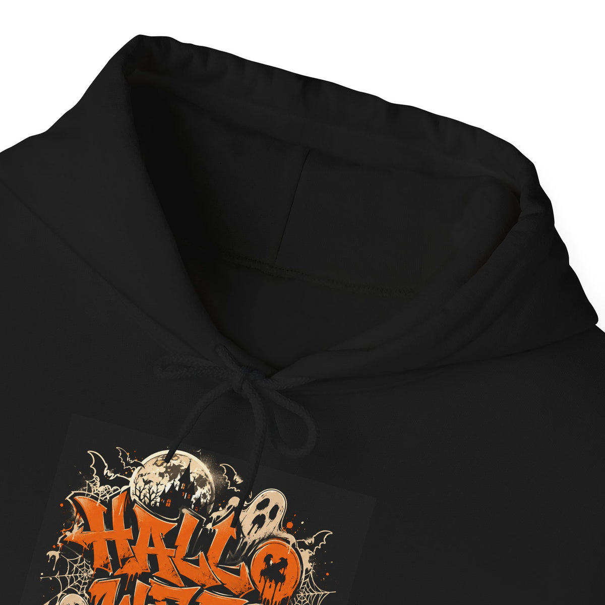 Halloween Graffiti Hoodie - Spooky Ghosts & Pumkin Graphic Sweatshirt