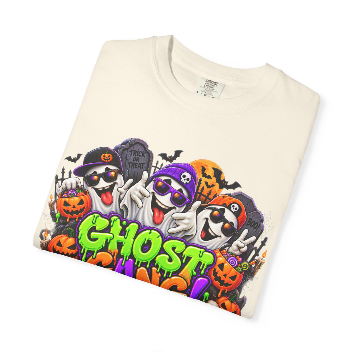 Ghost Gang Halloween T-Shirt – Funny Colorful Ghost Graphic Tee