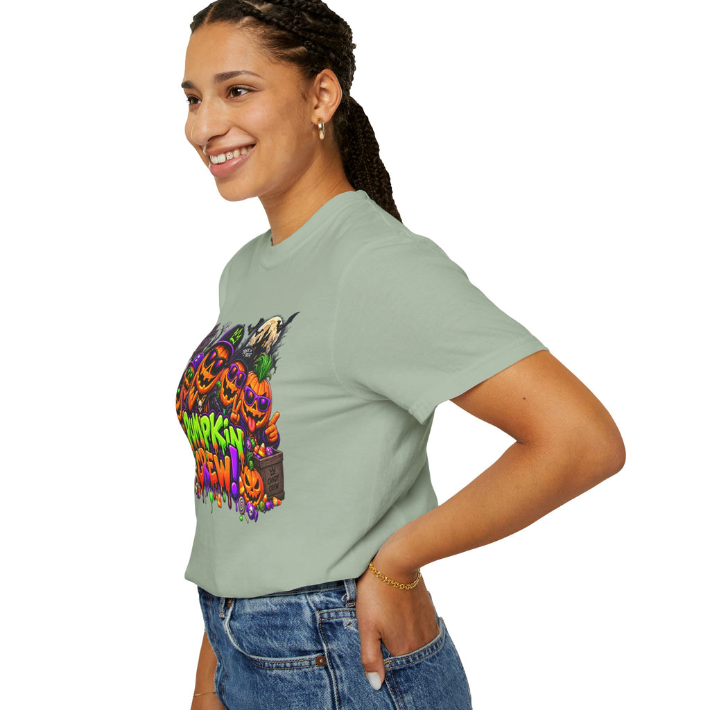 Pumpkin Crew Halloween T-Shirt – Funny Jack O’ Lantern Graphic Tee
