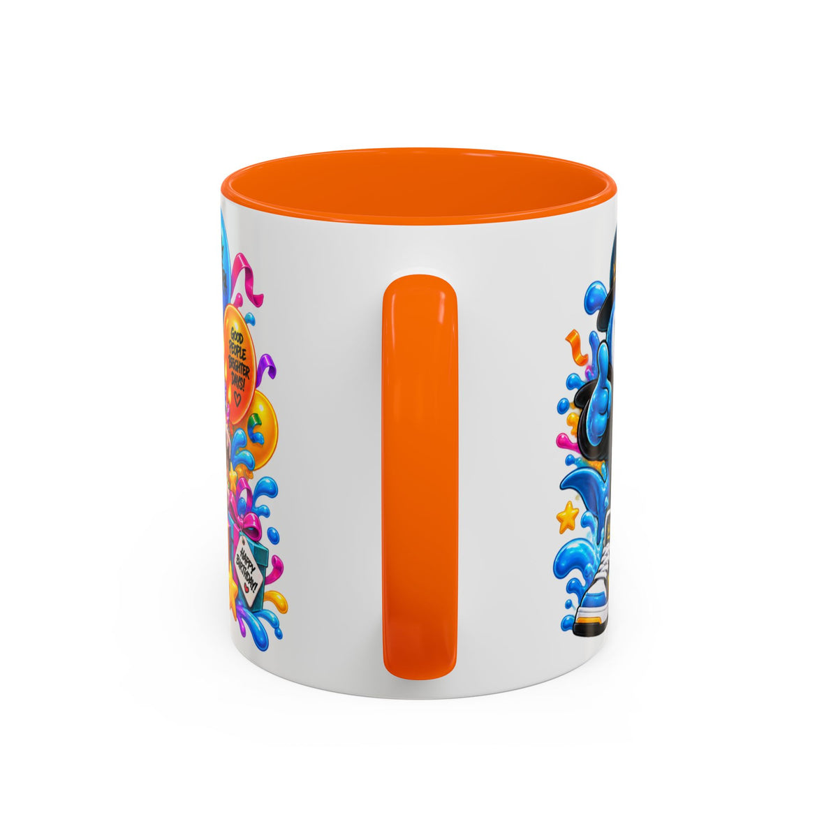 BIRTHDAY? LET’S MAKE WAVES! White Ceramic Mug – Funny Shark Birthday Coffee Cup – Original FestoraShop Design