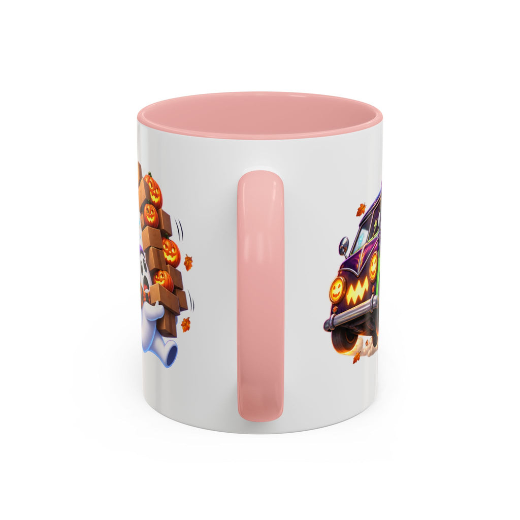 Delivering the Boos Ghost Delivery Halloween White Mug