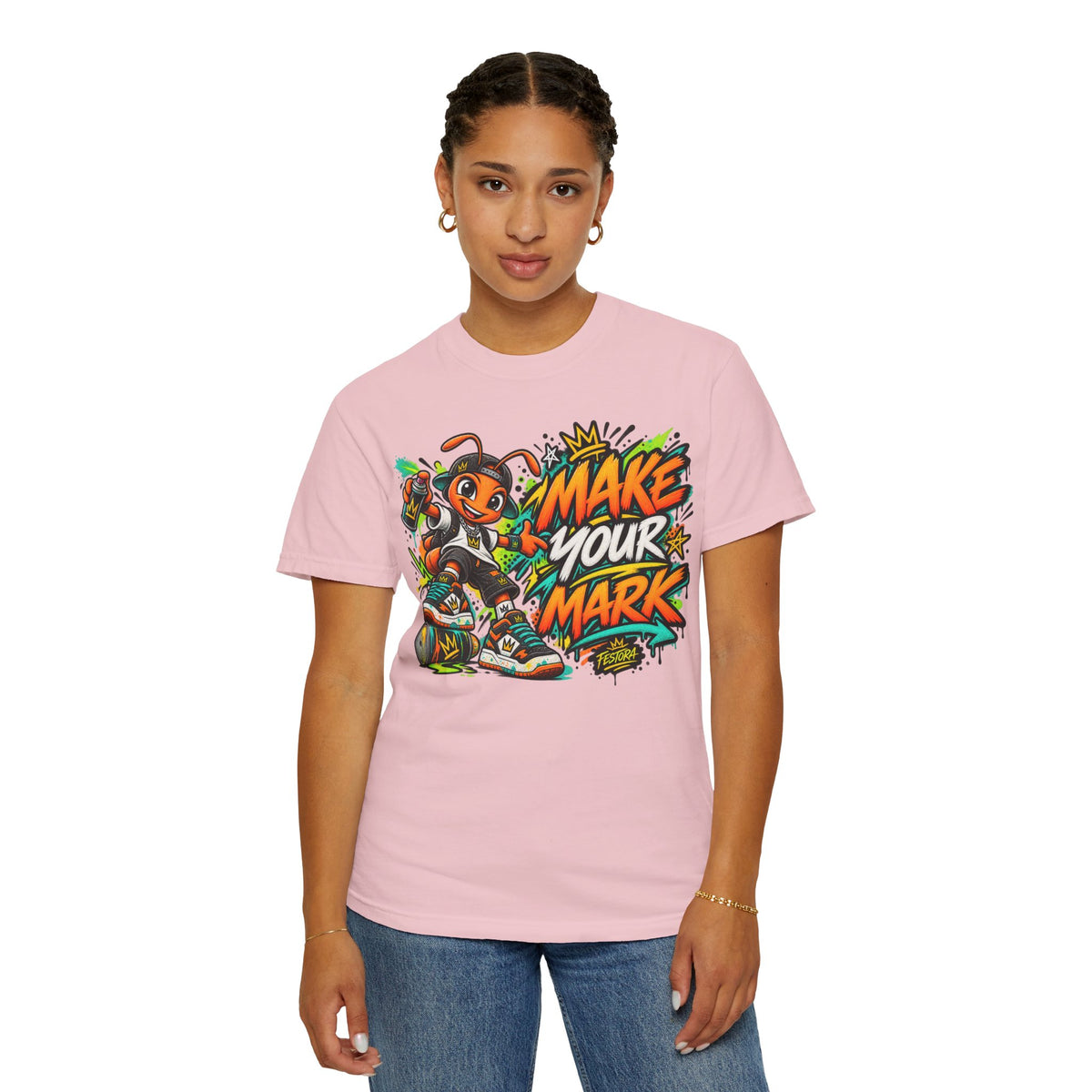 Make Your Mark  Graphic T-Shirt - Streetwear Ant Mascot Design