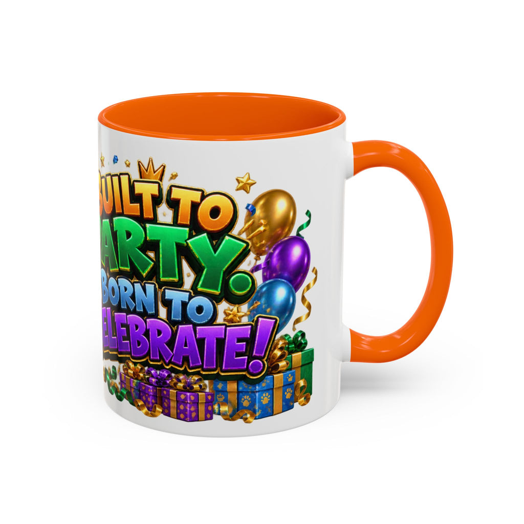 Built to Party English Bulldog Birthday White Mug