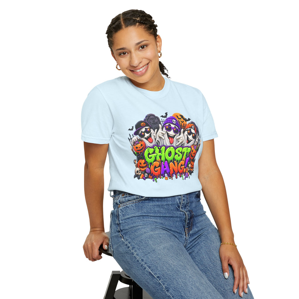 Ghost Gang Halloween T-Shirt – Funny Colorful Ghost Graphic Tee
