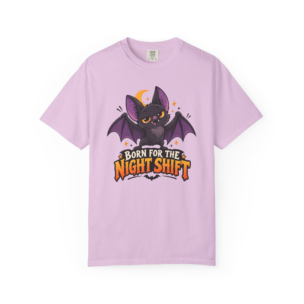Born for the Night Shift – Cute Halloween Bat T-Shirt
