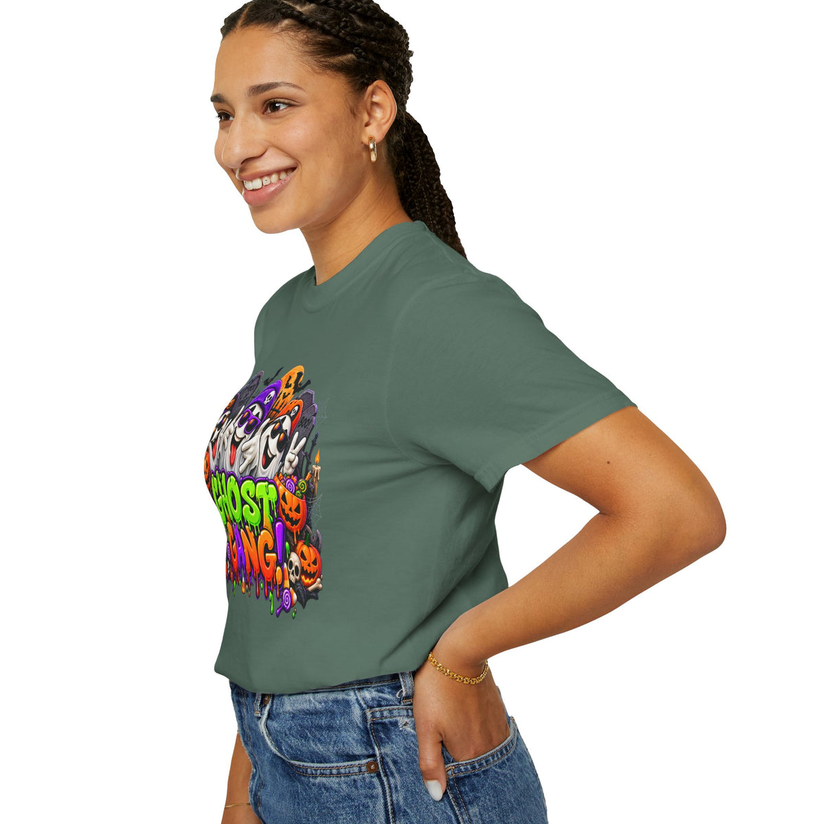 Ghost Gang Halloween T-Shirt – Funny Colorful Ghost Graphic Tee