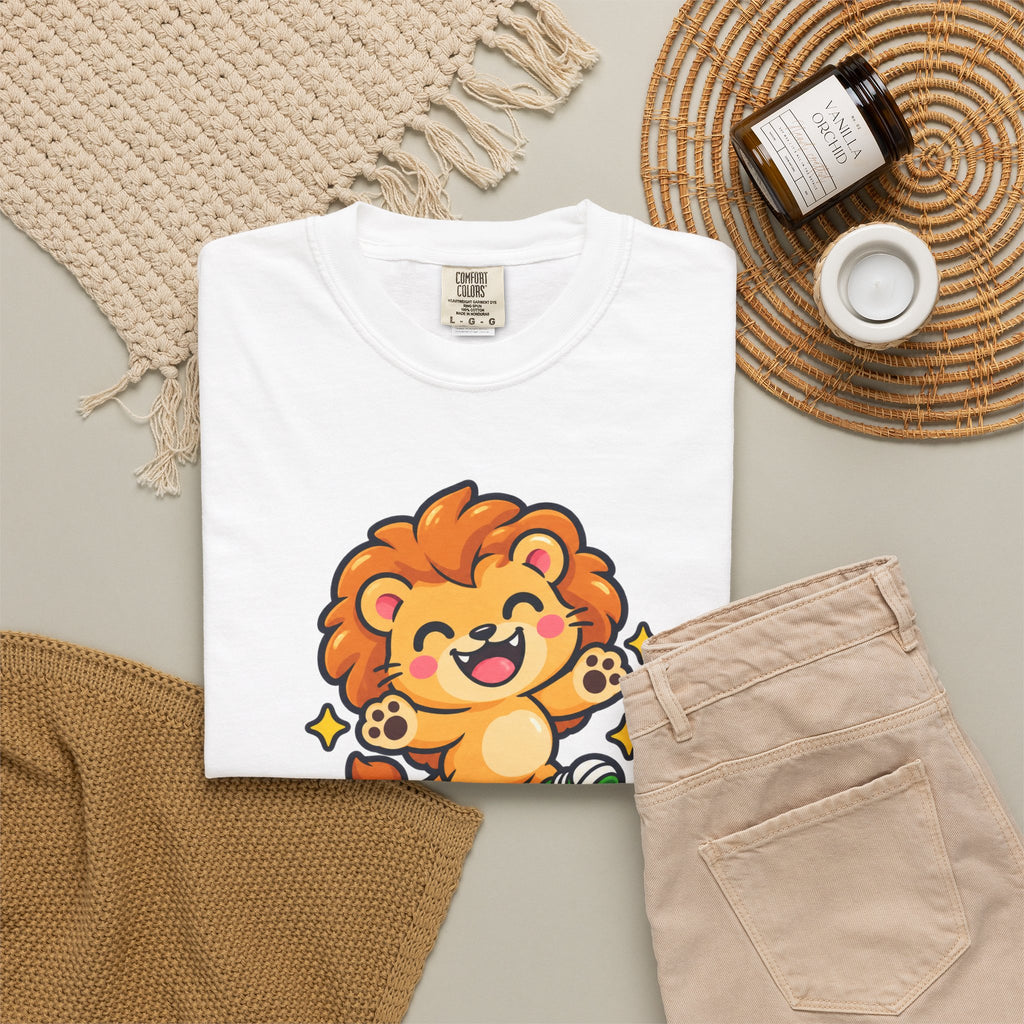 Stay Roarsome – Cute Happy Lion Graphic T-Shirt