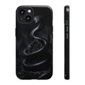Graveyard Serpent Phone Case — Black Snake with Red Eyes Gothic iPhone Cover