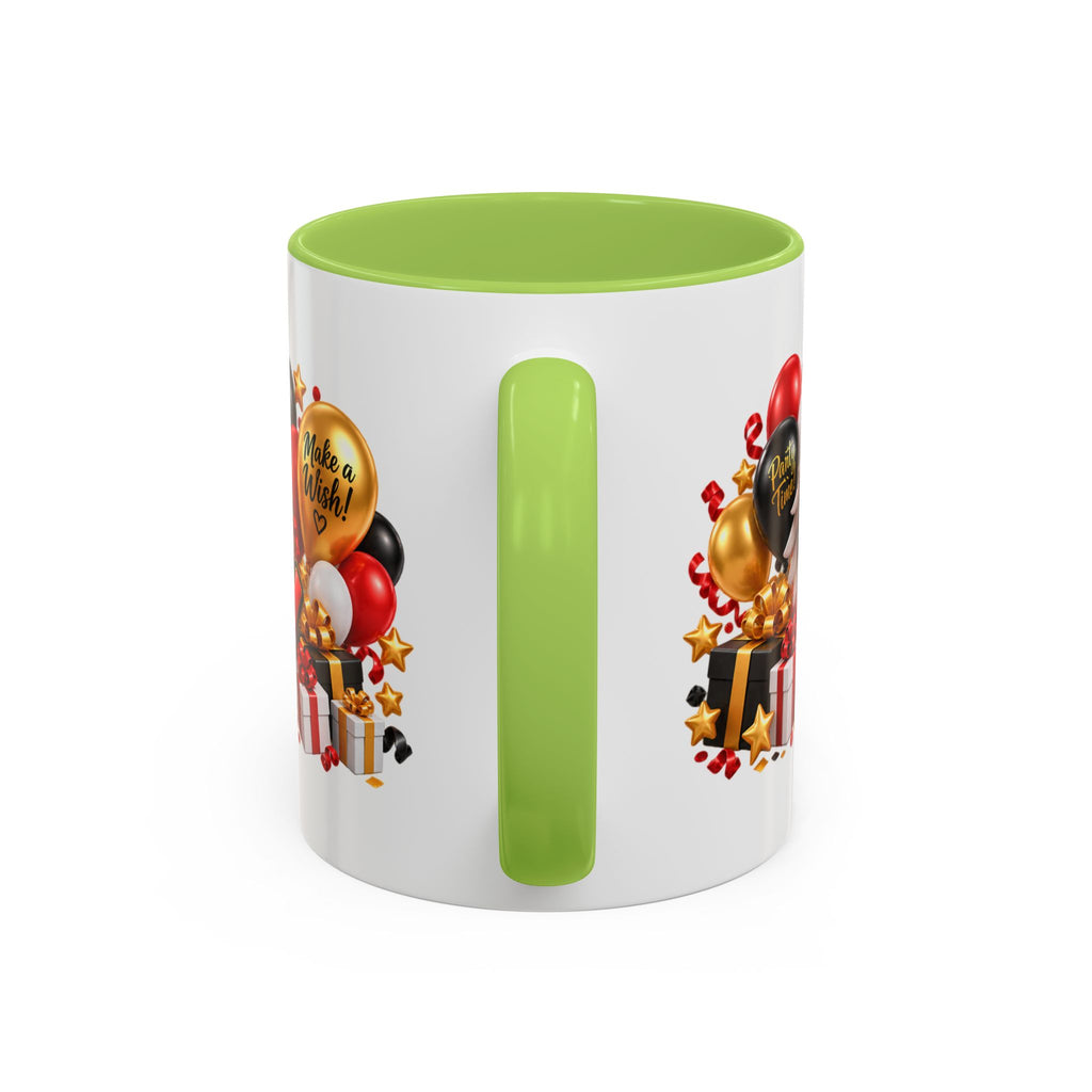 Happy Birthday Eagle Mug – Colorful 3D Birthday Gift – White Coffee Mug