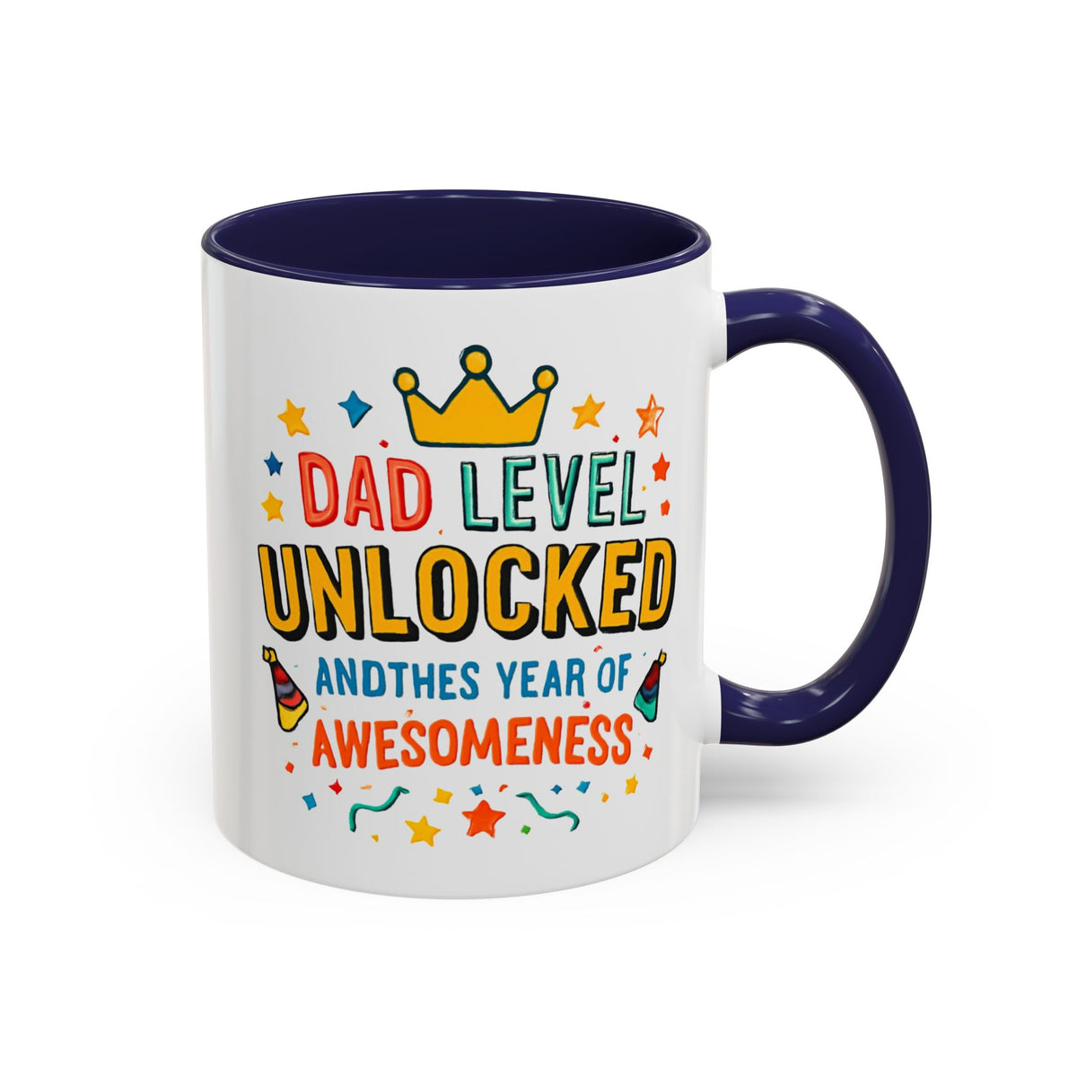 Dad Level Unlocked Coffee Mug – Funny Father’s Day 11/15oz Accent Mug