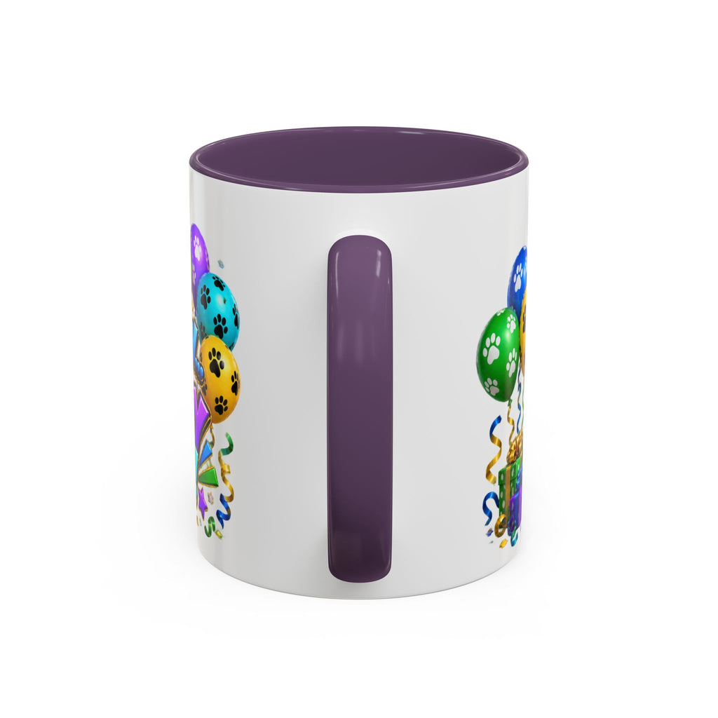 Herd the Crew Border Collie Birthday White Mug