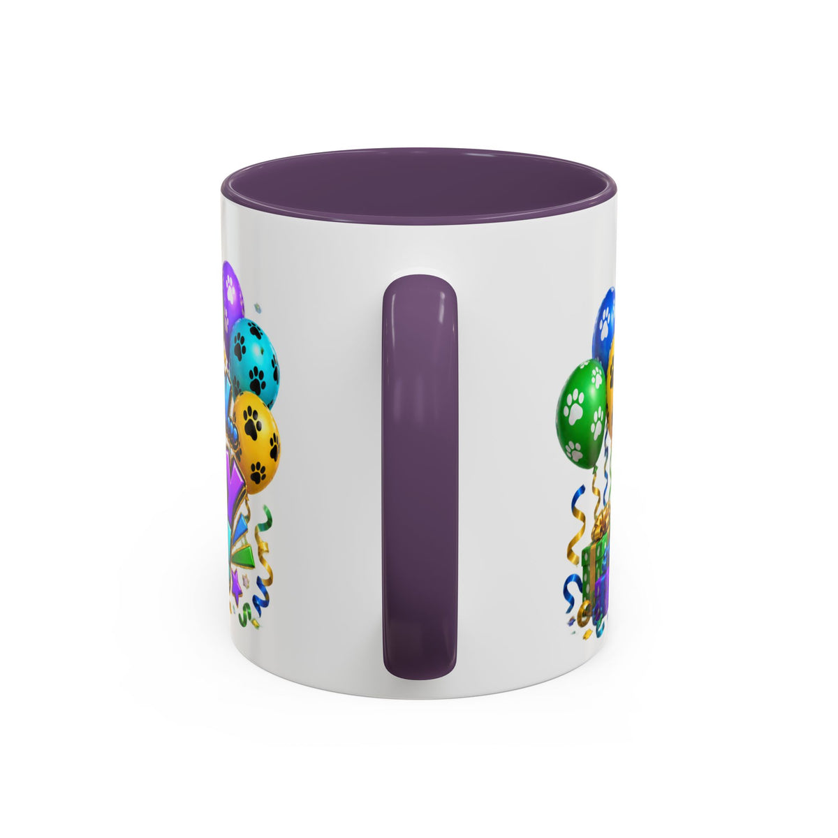 Herd the Crew Border Collie Birthday White Mug