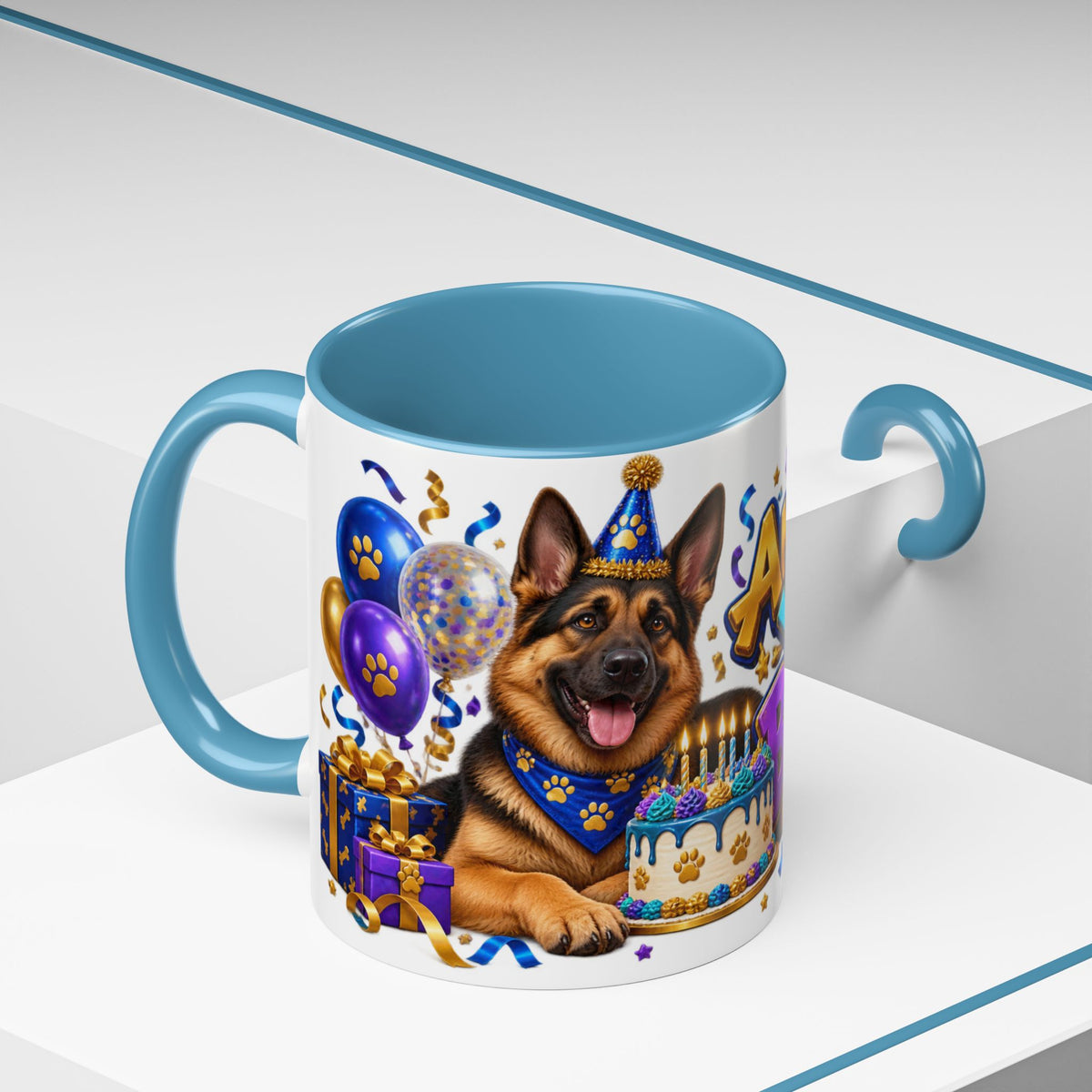 German Shepherd Birthday Mug – Another Year Bolder White Coffee Cup