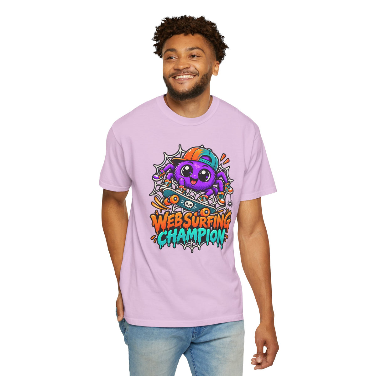 Web Surfing Champion – Cute Halloween Spider T-Shirt